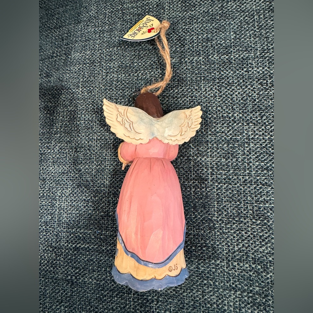 Jim Shore Angel Ornament - Pink and Blue - Picture 2 of 4